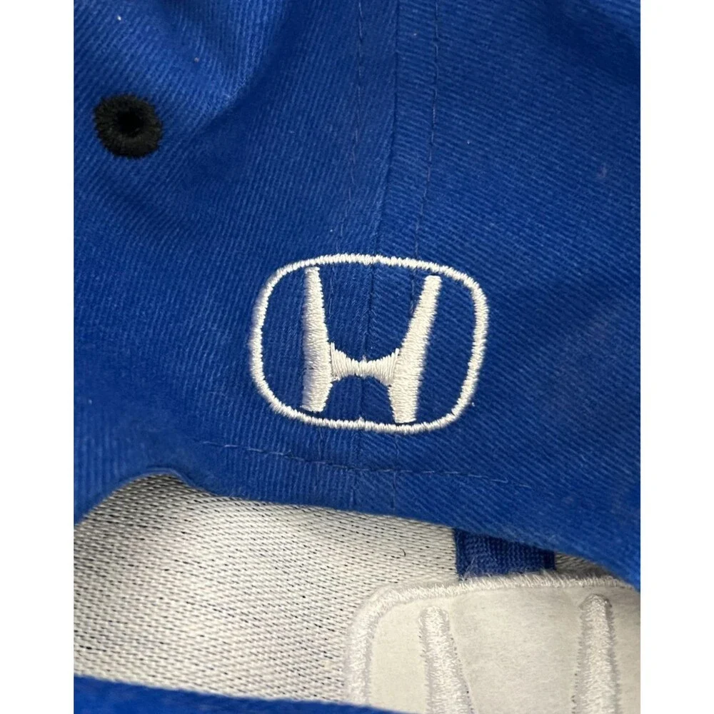 Honda SpeedGear Racing Hat Cap Blue Black Embroidered One Size Strapback Cotton